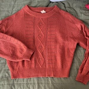Women's Knit Sweater - Rust